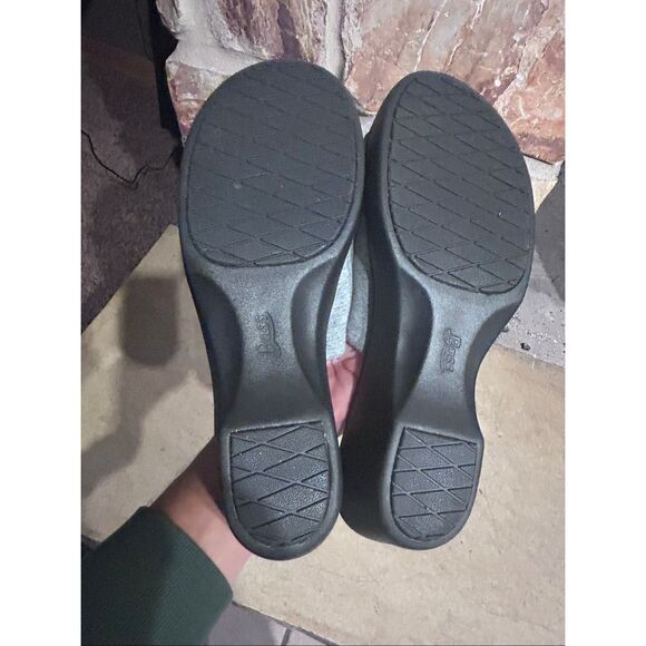 Bass Go To Comfort Size 9.5M Gray Cushion Support Wedge Sandals - Picture 10 of 10